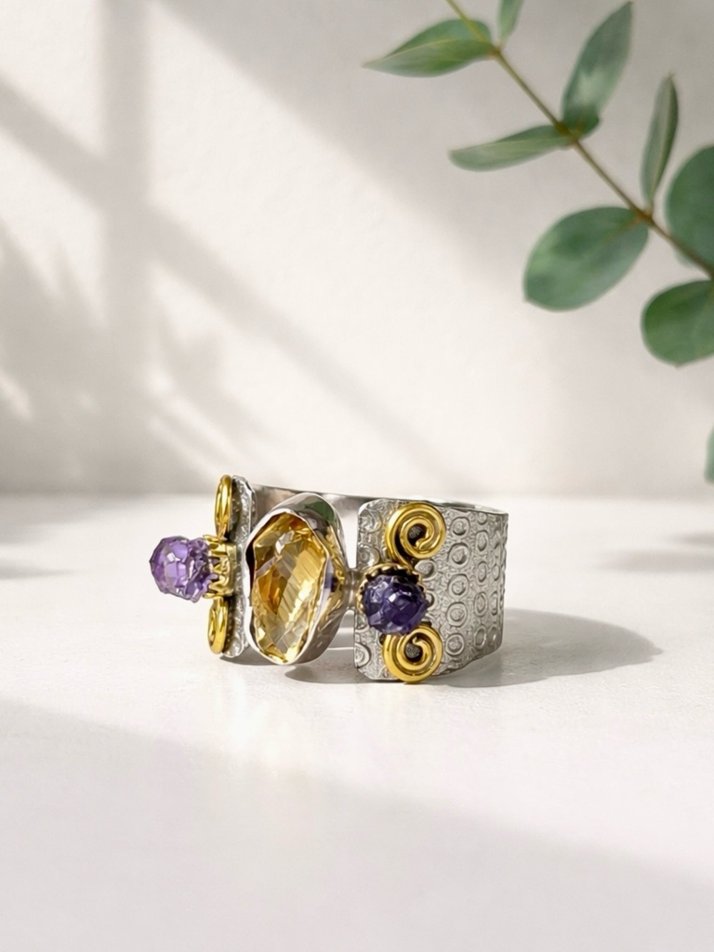 NEW! Citrine & Amethyst Ring